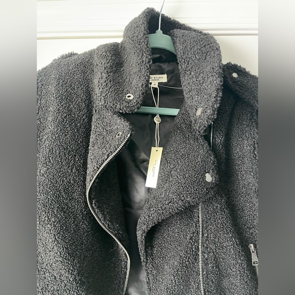 NWT Max Studio Sherpa Motojacket - Picture 2 of 4